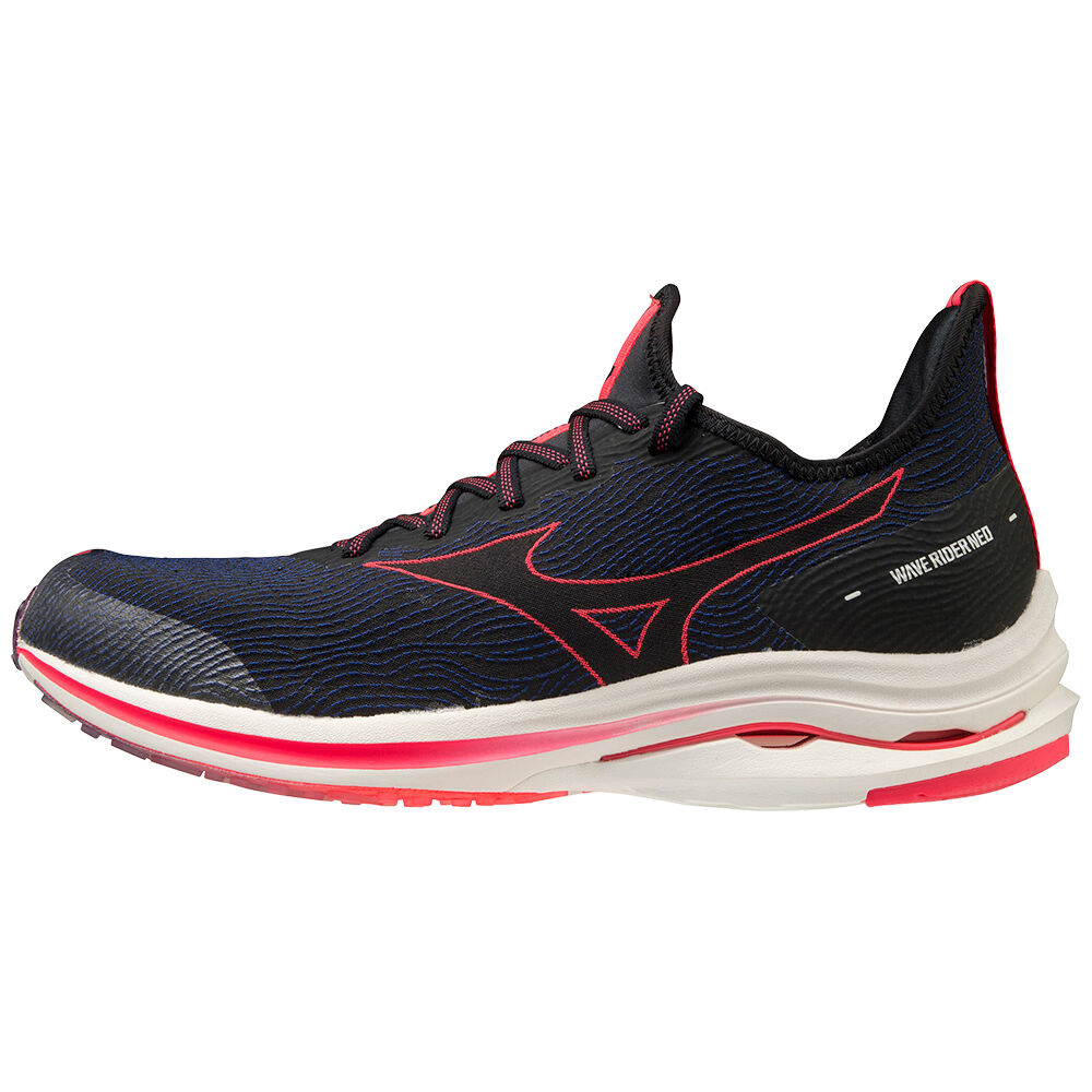 Sapatilhas Running Mizuno Wave Rider Neo - Homem - Pretas/Rosa - UOMQS5364